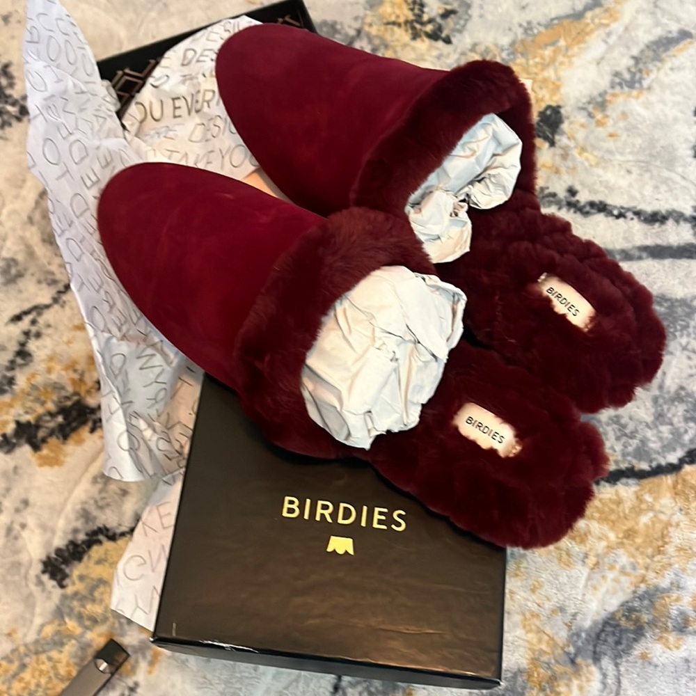NWT Birdies Merlot Slipper Songbird